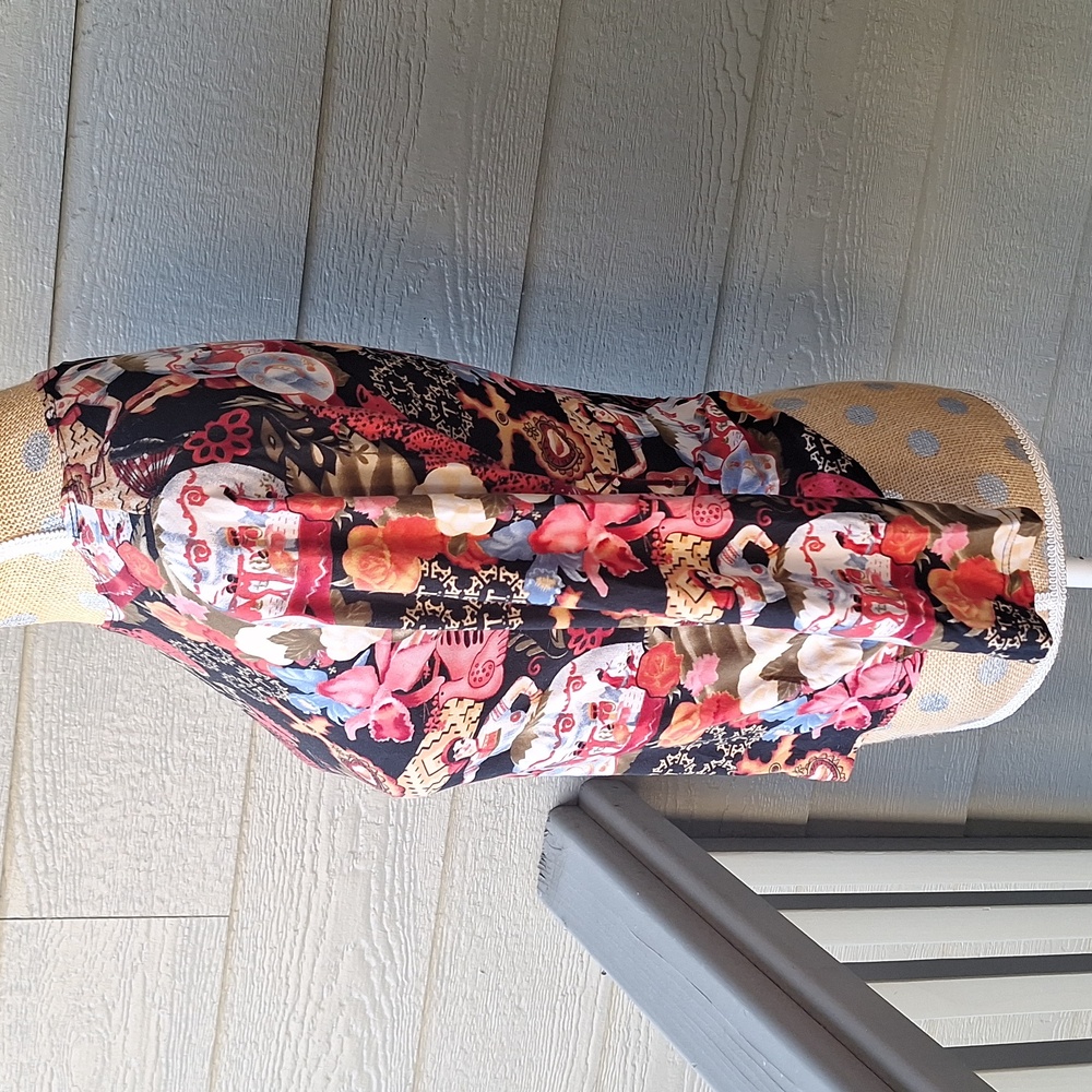 Vintage y2k Thalia Sodi all over print 3/4 top butterflies guitar women small - Picture 6 of 11